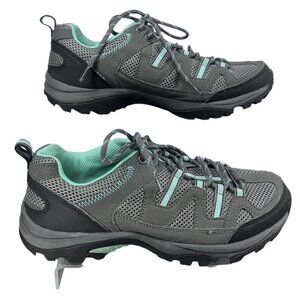 Nord Trail Mt. Evans Hiking Shoes Charcoal Mint 8.5 (No Insoles)